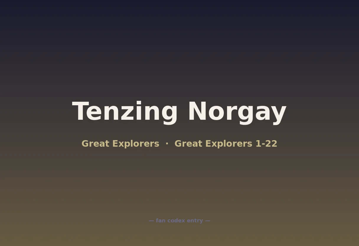 Tenzing Norgay
